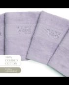 Asciugamano per ospiti in cotone pettinato - Nuage Lilac - 4x (30x30 cm)