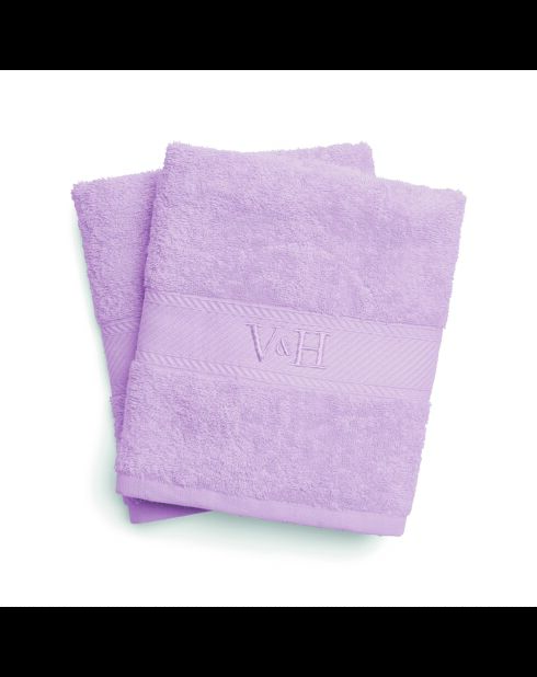 Telo da bagno in cotone pettinato - Nuage Lilac - 2x (70x140 cm)