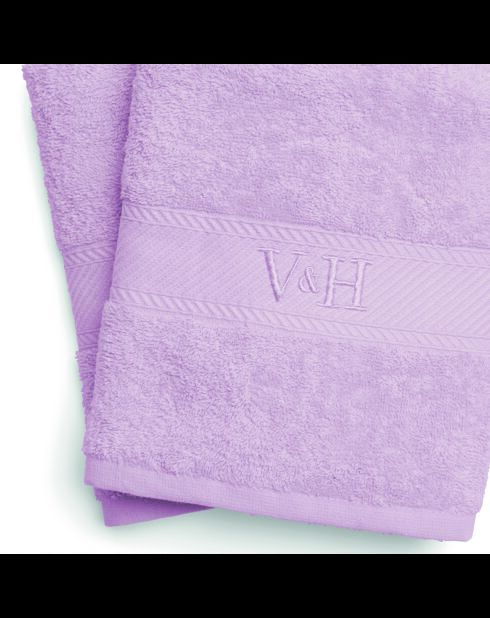 Telo da bagno in cotone pettinato - Nuage Lilac - 2x (70x140 cm)
