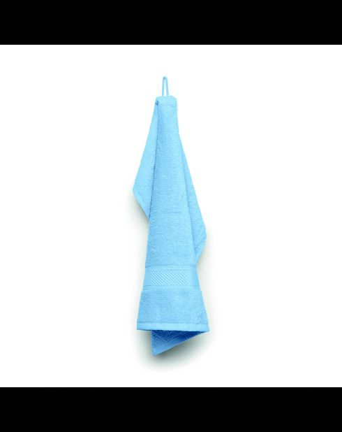 toallas de mano de algodón peinado - Nube de polvo azul - 2 x (45 x 45 cm)