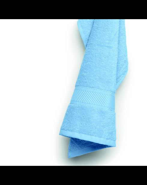 toallas de mano de algodón peinado - Nube de polvo azul - 2 x (45 x 45 cm)