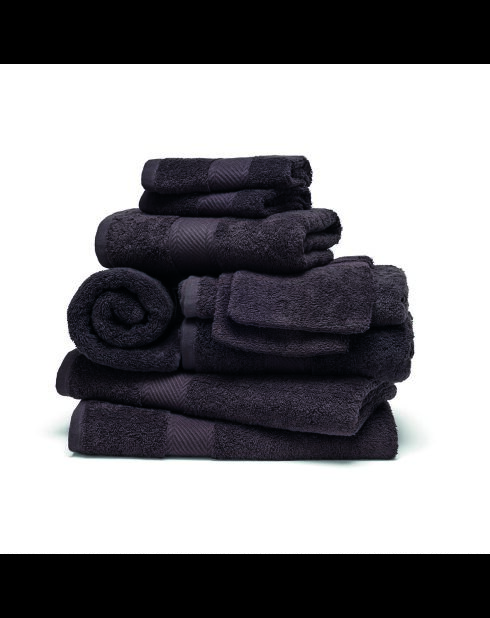 Set completo di biancheria da bagno in cotone pettinato - Dark Grey Cloud - 4x (50x100 cm) + 2x (70x140 cm) + 2x (15x21 cm) + 2x (15x21 cm) + 2x (30x30 cm)
