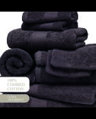 Set completo di biancheria da bagno in cotone pettinato - Dark Grey Cloud - 4x (50x100 cm) + 2x (70x140 cm) + 2x (15x21 cm) + 2x (15x21 cm) + 2x (30x30 cm)
