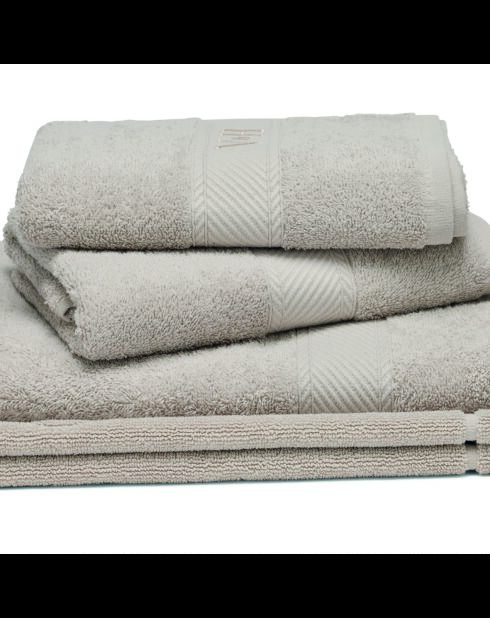 Komplettes Badwäsche-Set aus gekämmter Baumwolle — Nuage Sable — 2 x (50 x 100 cm) + 70 x 140 cm + 50 x 70 cm
