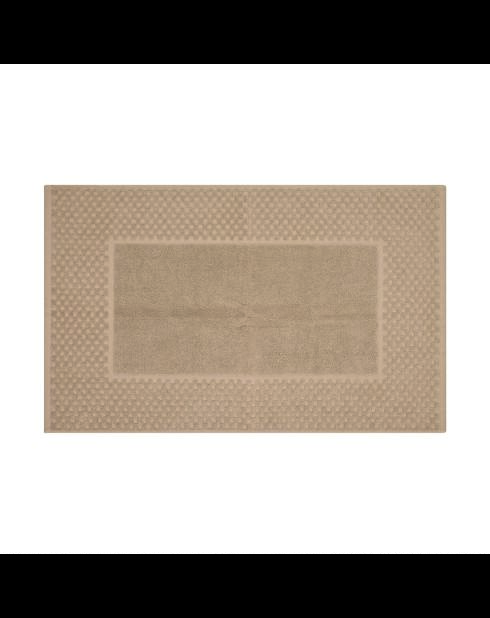 Tapis de bain coton - design 18 Taupe - 50x70 cm