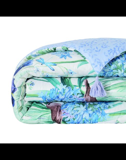 Édredon avec glands - Jardin du paradis Blanc - 140x200 cm