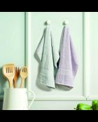asciugamani in cotone pettinato - Nuage Lilac - 2x (45x45 cm)