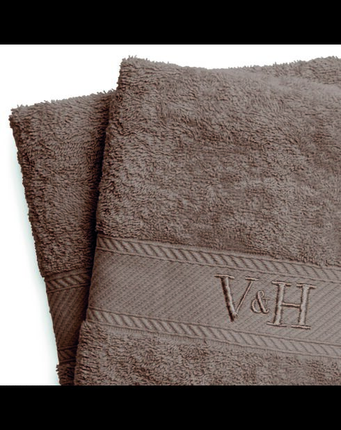 Telo da bagno in cotone pettinato - Brown Cloud - 2x (70x140 cm)