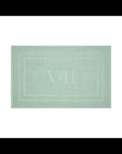Tapis de bain coton - design 19 Menthe - 60x100 cm
