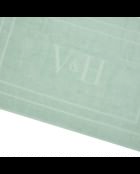Tapis de bain coton - design 19 Menthe - 60x100 cm