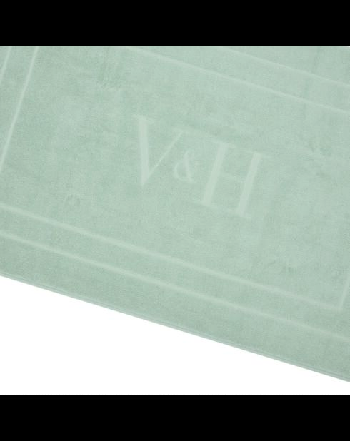 Tapis de bain coton - design 19 Menthe - 60x100 cm