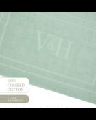 Tapis de bain coton - design 19 Menthe - 60x100 cm