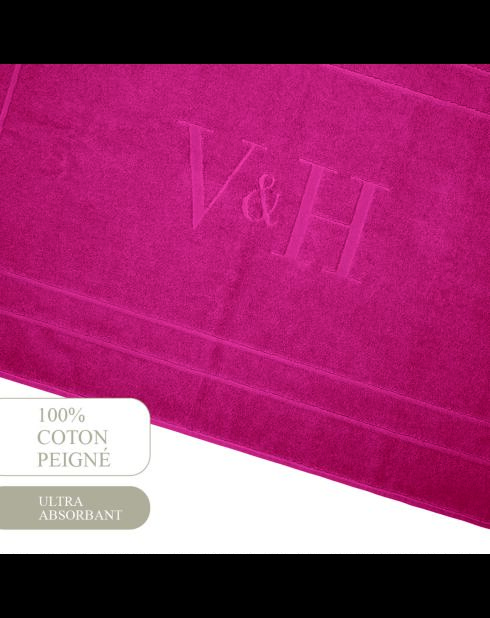 Baumwoll-Badematte - Design 19 Rose blush - 60x100 cm