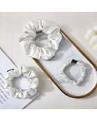 Set aus 3 kleinen Seidengummis - Iséa White - D 6 cm
