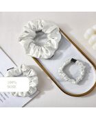 Set aus 3 kleinen Seidengummis - Iséa White - D 6 cm