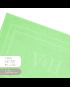 Tapis de bain coton - design 19 Vert prairie - 60x100 cm