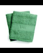 Telo da bagno in cotone pettinato - Cloud green bottiglia - 2x (70x140 cm)