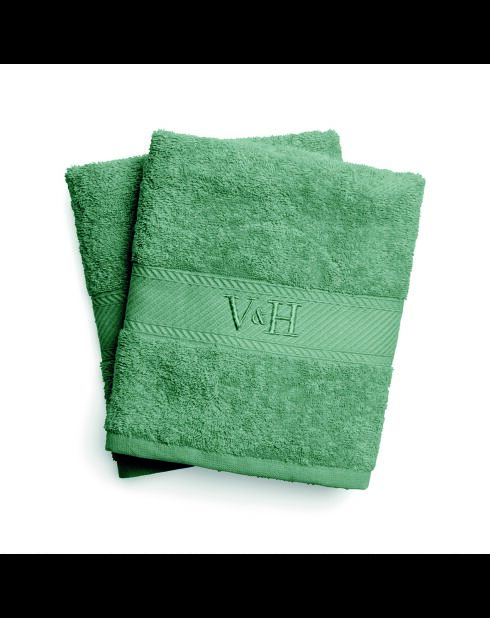 Telo da bagno in cotone pettinato - Cloud green bottiglia - 2x (70x140 cm)