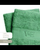 Telo da bagno in cotone pettinato - Cloud green bottiglia - 2x (70x140 cm)