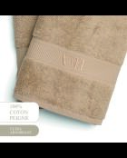 Asciugamano in cotone pettinato - Taupe Cloud - 2x (50x100 cm)