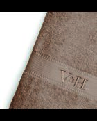 Asciugamano da bagno in cotone pettinato - Brown cloud - 100x150 cm