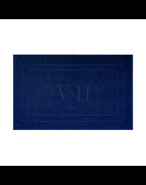 Baumwoll-Badematte - Design 19 Dunkelblau - 60x100 cm
