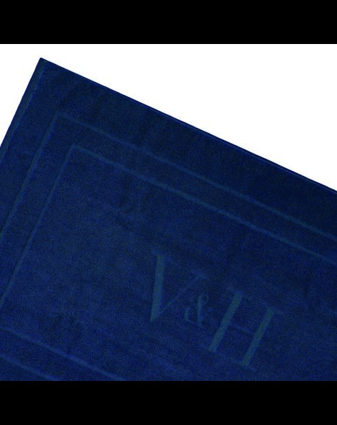 Baumwoll-Badematte - Design 19 Dunkelblau - 60x100 cm