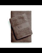 Asciugamano in cotone pettinato + telo da bagno - Brown Cloud - 50x100 cm + 70x140 cm