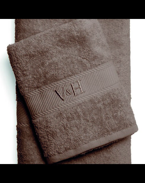 Asciugamano in cotone pettinato + telo da bagno - Brown Cloud - 50x100 cm + 70x140 cm