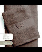 Asciugamano in cotone pettinato + telo da bagno - Brown Cloud - 50x100 cm + 70x140 cm