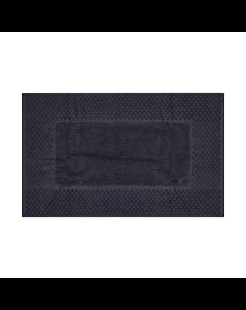 Tapis de bain coton - design 18 Gris foncé - 50x70 cm