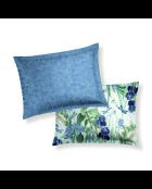 Taie d'oreiller satin de coton - Frêne à fleurs Bleu - 2x(50x70 cm)