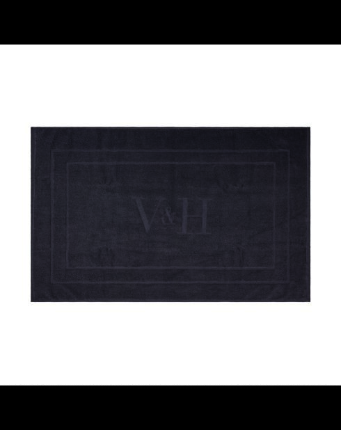 Tapis de bain coton - design 19 Gris foncé - 60x100 cm