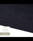 Tapis de bain coton - design 19 Gris foncé - 60x100 cm