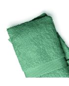 Gant de toilette coton peigné - Nuage Vert bouteille - 2x(15x21 cm)