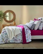 Taie d'oreiller satin de coton - Aile mélodique Blanc - 2x(63x63 cm)