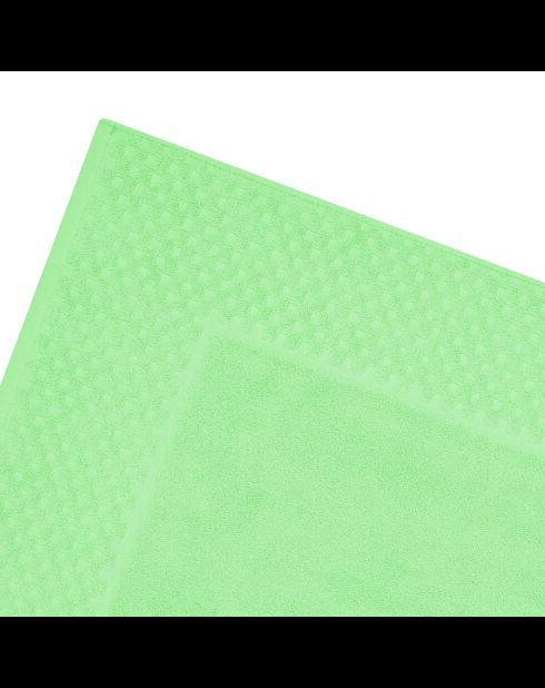 Tapis de bain coton - design 18 Vert prairie - 50x70 cm