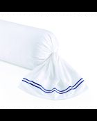 Custodia in cotone satinato - Cannes Blu scuro/Bianco - 43x210 cm