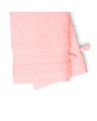 Gant de toilette coton peigné - Nuage Rose saumon - 2x(15x21 cm)