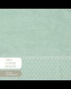 Tapis de bain coton - design 18 Menthe - 50x70 cm
