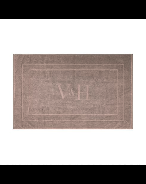 Tapis de bain coton - design 19 Brun - 60x100 cm
