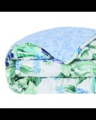 Beddensprei van katoensatijn - Jardin du Paradis Blanc - 220x250 cm