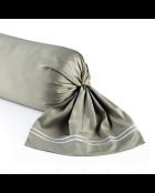 Custodia in cotone satinato - Cannes White/Taupe - 43x210 cm