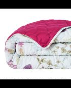 Beddensprei van katoensatijn - Melodic Wing White - 220x250 cm