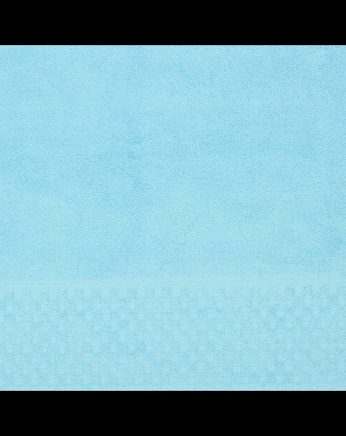 Tapis de bain coton - design 18 Poudre bleu - 50x70 cm