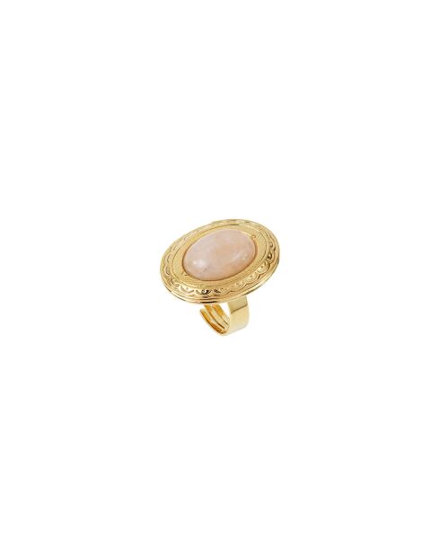 Eden Ovaler Ring aus Feingold/Rotgold