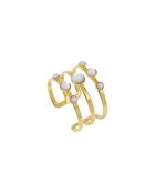 Tribale ring in fijn goud/witgoud