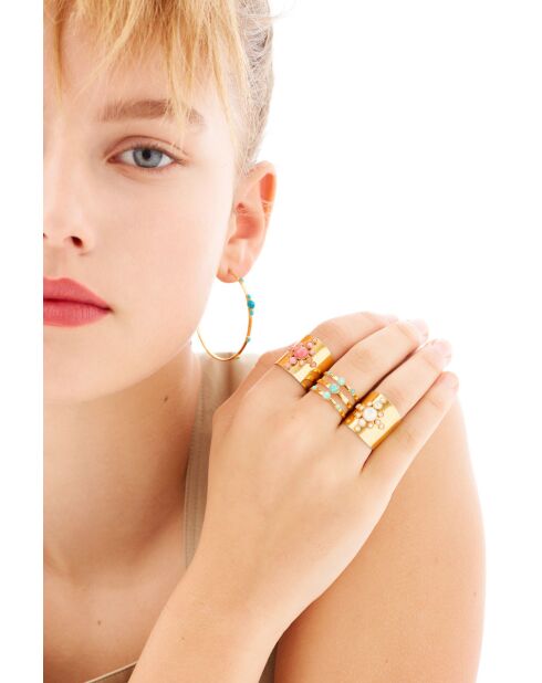 Tribale ring in fijn goud/witgoud