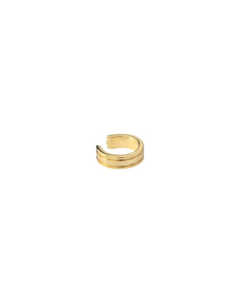 Bague d'oreille Laura en laiton dorée