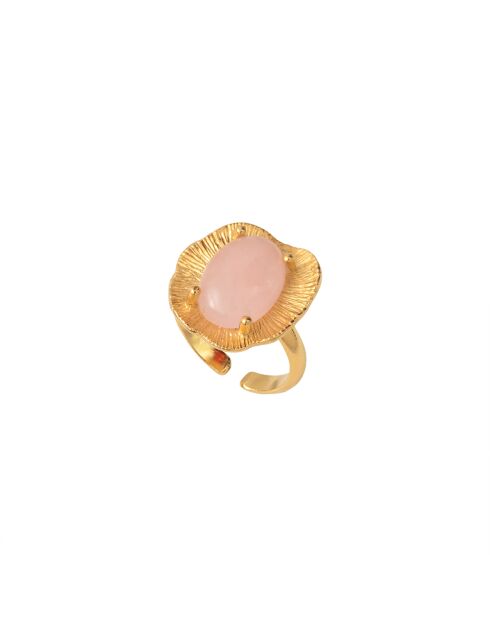 Swann goud/rosegouden ring